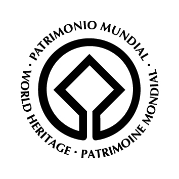 Logo convention patrimoine mondial noir blanc 01