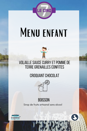 Menu enfant Le Cinq 7