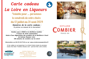 Bon cadeau 2024 - Croisière la Loire en liqueurs